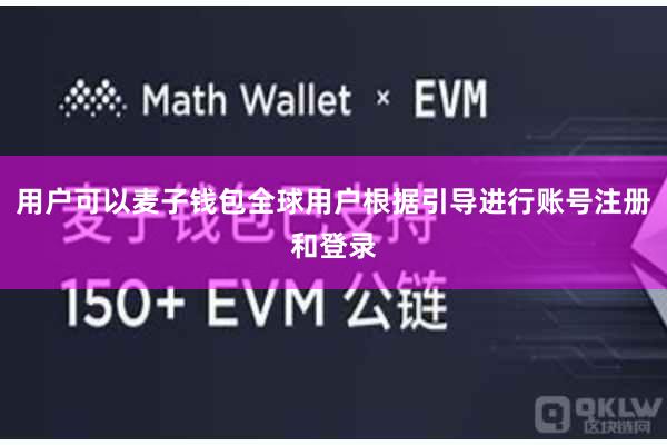 用户可以麦子钱包全球用户根据引导进行账号注册和登录